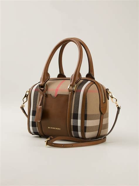 burberry classic bowling bag|Burberry check mini bowling bag.